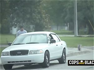 Officers take latin crooks huge fuck-stick deep in their naughty punanis