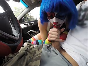 spunk-pump lovinТ clown Mikayla Mico nailing in public